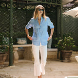 Halsey Linen Shirt - Wedgewood