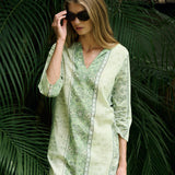 Mariah Tunic Dress - Spruce Boldrum Paisley
