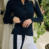 Sasha Cardigan - Peacoat