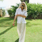 Ivy Pant Linen - Ivory