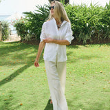 Ivy Pant Linen - Ivory