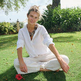 Halsey Linen Shirt - Blanc