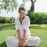 Halsey Linen Shirt - Blanc
