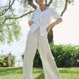 Halsey Linen Shirt - Blanc