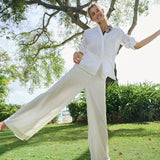 Ivy Pant Linen - Ivory