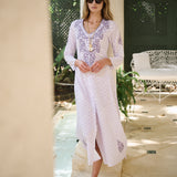 Chloe Caftan Printed - Lavender Mosaic