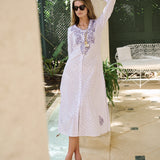 Chloe Caftan Printed - Lavender Mosaic