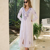 Chloe Caftan Printed - Lavender Mosaic