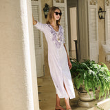 Chloe Caftan Printed - Lavender Mosaic