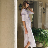 Chloe Caftan Printed - Lavender Mosaic