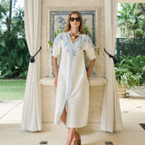 Cordelia Coatue - Blanc with Chambray