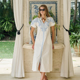 Cordelia Coatue - Blanc with Chambray