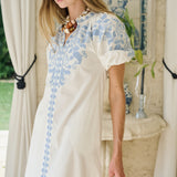 Cordelia Coatue - Blanc with Chambray