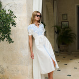 Cordelia Coatue - Blanc with Chambray