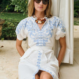 Cordelia Coatue - Blanc with Chambray
