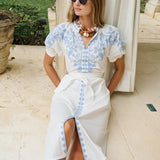 Cordelia Coatue - Blanc with Chambray