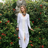 Chloe Caftan Coil - Blanc