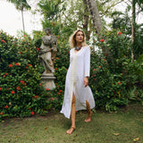 Chloe Caftan Coil - Blanc