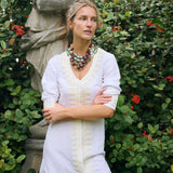 Chloe Caftan Coil - Blanc