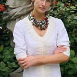 Chloe Caftan Coil - Blanc