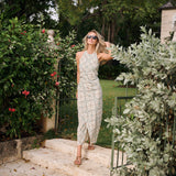 Hadley Dress - Ecru Domino Tile