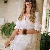 Halsey Linen Shirt - Blanc