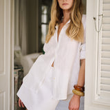 Halsey Linen Shirt - Blanc