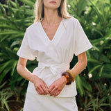 Gidget Mini Cotton Slub - Blanc