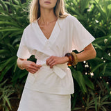Gidget Mini Cotton Slub - Blanc