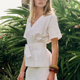 Gidget Mini Cotton Slub - Blanc
