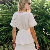 Gidget Mini Cotton Slub - Blanc