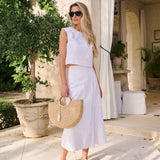 Park Avenue Skirt Eyelet - Blanc