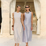 Slim Jane Dress - Blanc