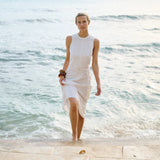 Slim Jane Dress - Blanc