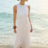 Slim Jane Dress - Blanc