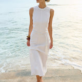 Slim Jane Dress - Blanc