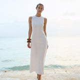 Slim Jane Dress - Blanc