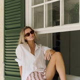 Kelly Short Cotton Slub - Mocha Bande