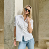 The Carolyn Shirt - Blanc