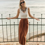 Cartagena Skirt Linen - Mocha