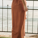Cartagena Skirt Linen - Mocha