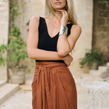 Cartagena Skirt Linen - Mocha