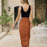 Cartagena Skirt Linen - Mocha