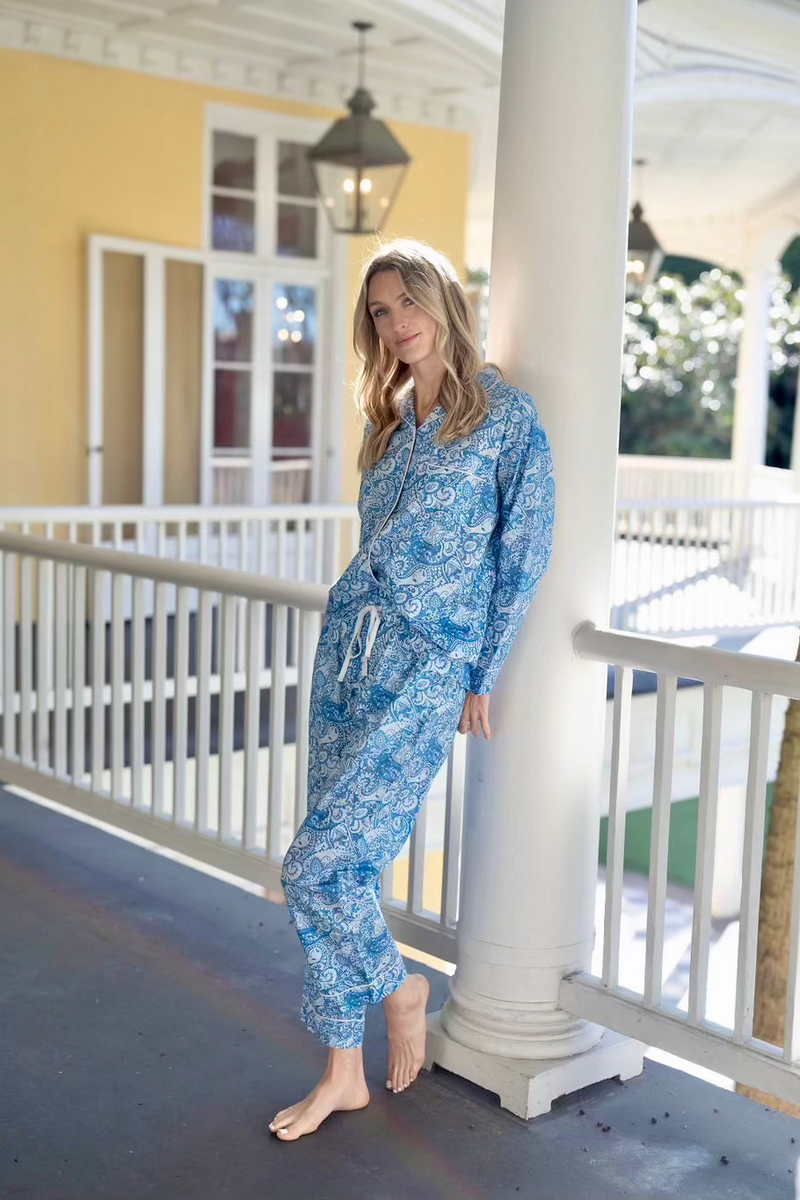 Chambray Lee Paisley Women's Pajama Set