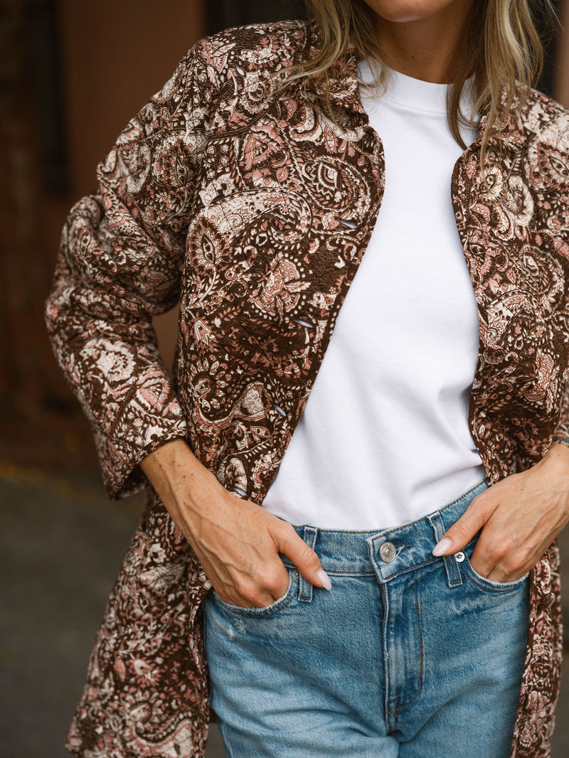 Oversized Dakota - Rose Paisley