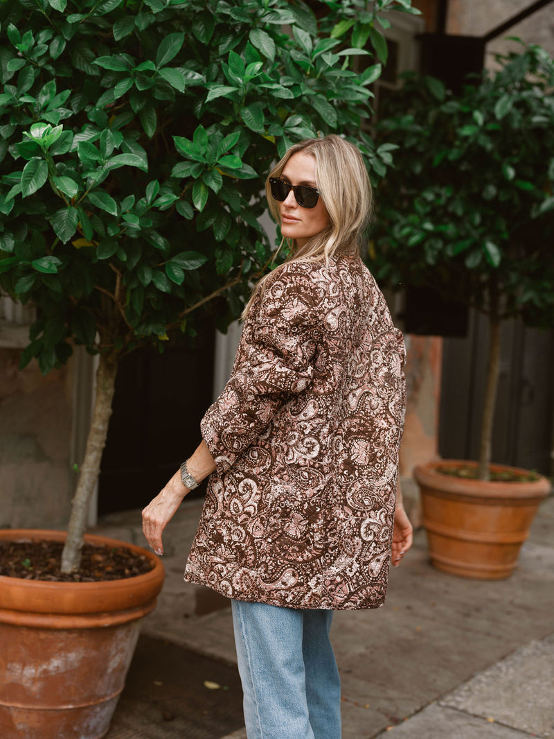 Oversized Dakota - Rose Paisley