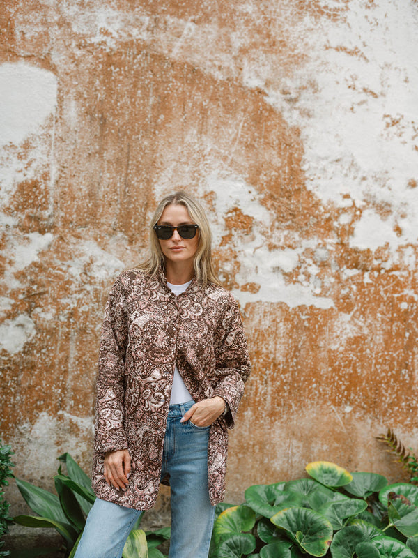 Oversized Dakota - Rose Paisley