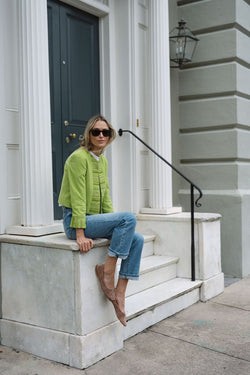 Diana Jacket Cord - Chartreuse