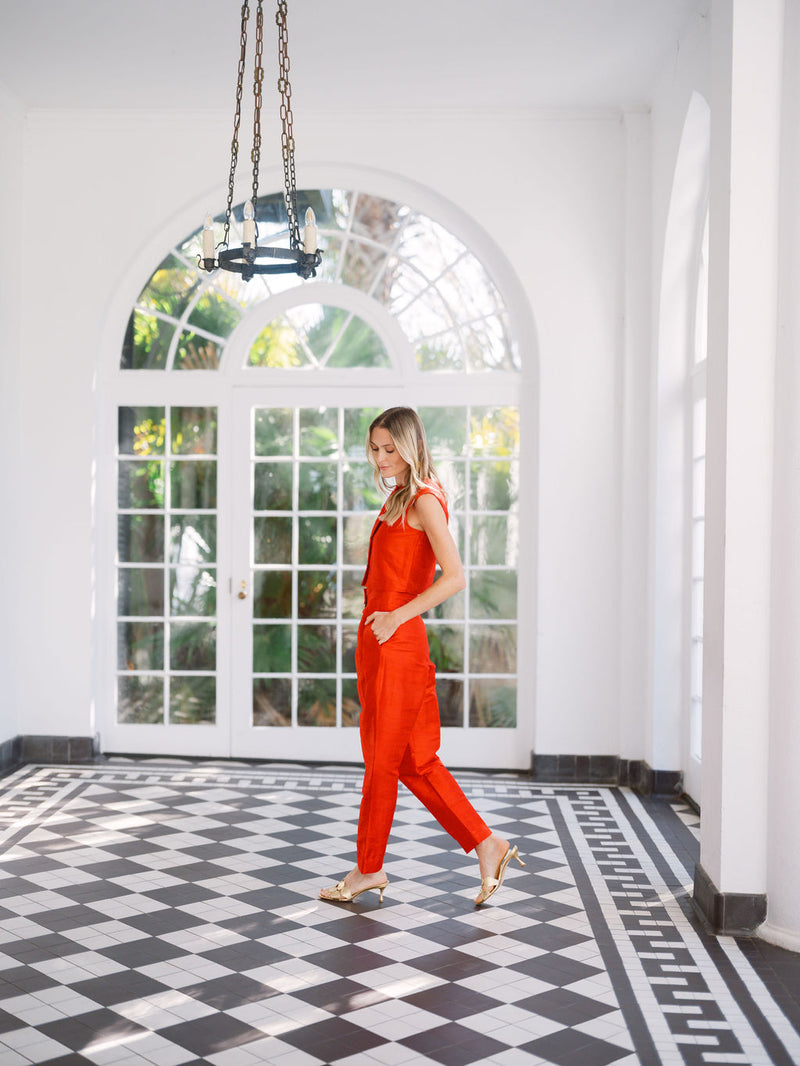 Deco Pant - Fiery Red