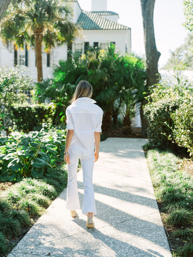 Bell Canvas Pant - White